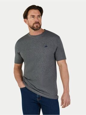 Buffalo David Bitton Men's Dark Heather Gray Short Sleeve Tee